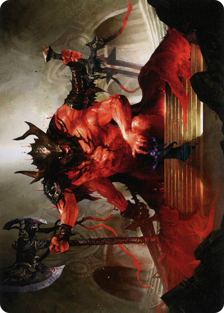 Awaken the Blood Avatar // Awaken the Blood Avatar (ASTX-020) - Strixhaven Art Series (Borderless)