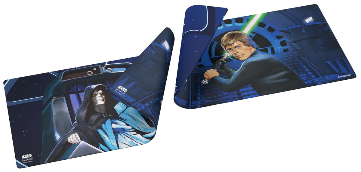 Star Wars: Unlimited | Double Sided Game Mat | Jedi Luke Skywalker & Emperor Palpatine