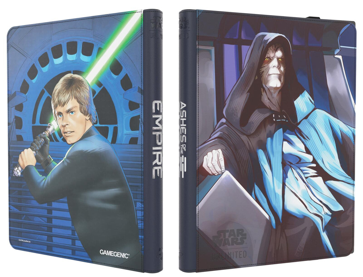 Gamegenic | Star Wars: Unlimited Casual Zip-up Album 18-Pocket | Jedi Luke Skywalker/Emperor Palpatine