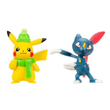 Pokemon Battle Figures | Festive 2 Pack | Pikachu & Sneasel