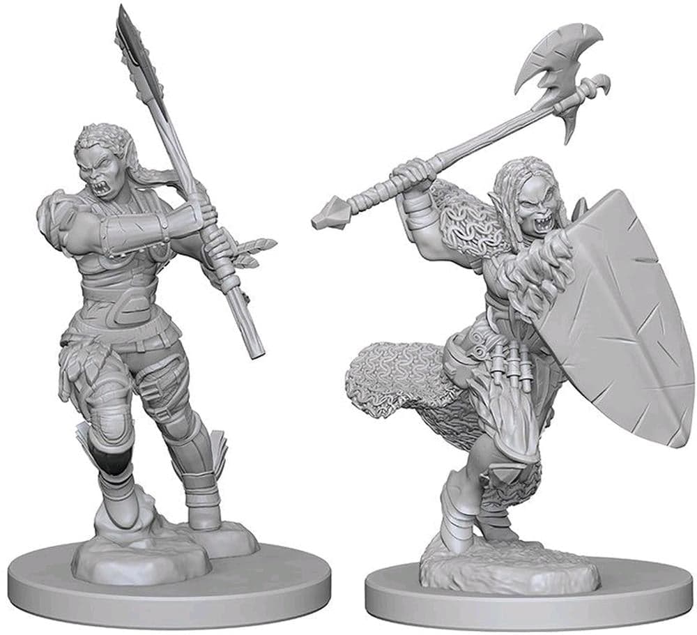 Pathfinder Battles: Deep Cuts Miniatures | Half-Orc Female Barbarian