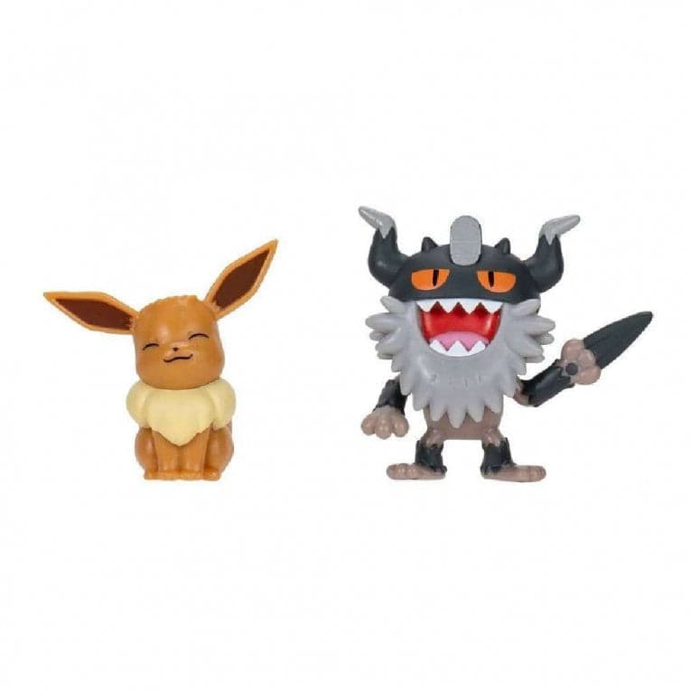 Pokemon Battle Figures | 2 Pack | Eevee & Perrserker