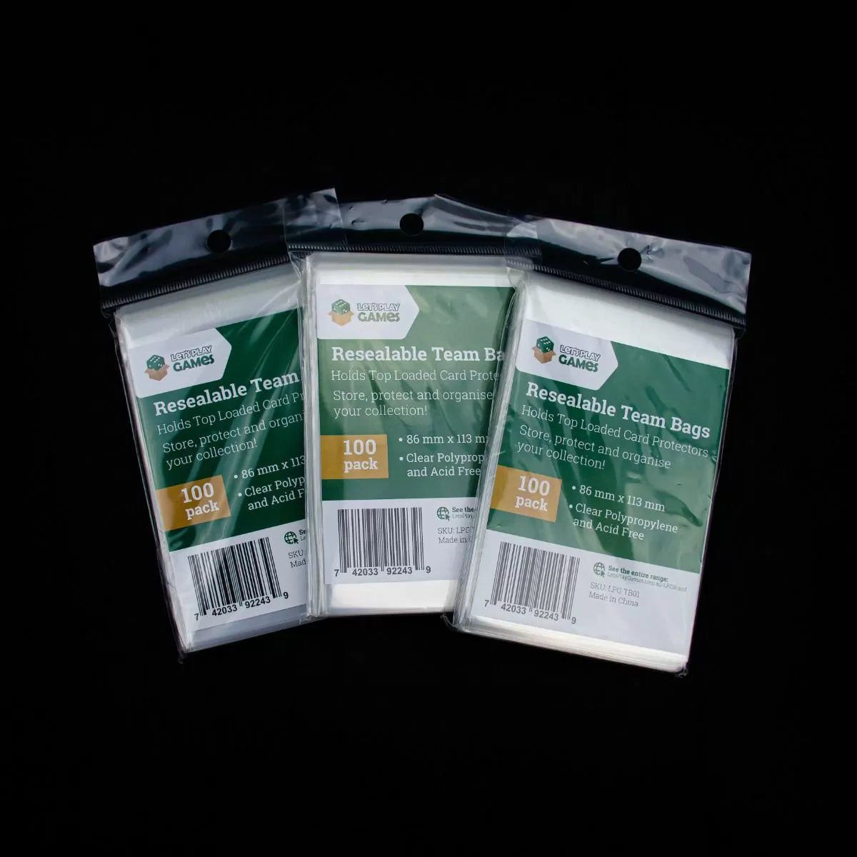 LPG | Resealable Team Bags (Pack of 100)