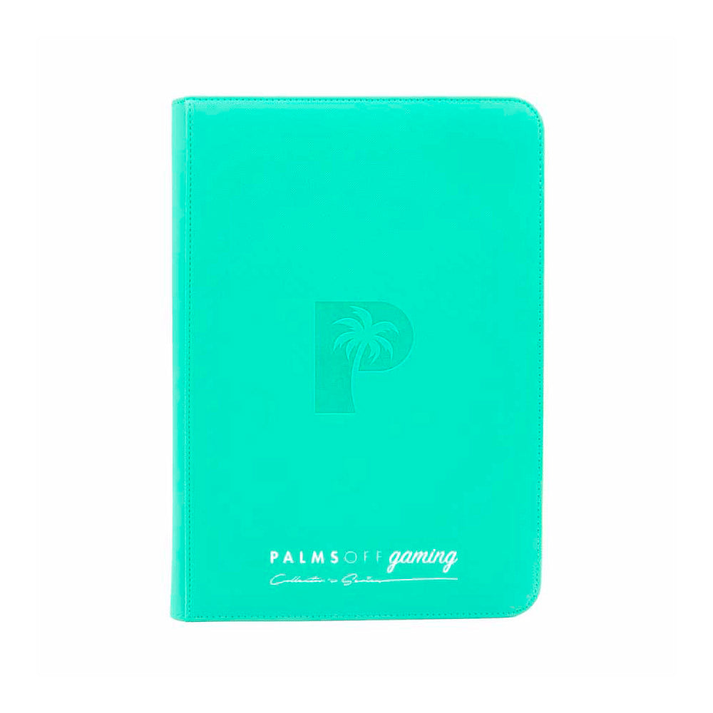 Palms Off | Collector's Series | Top Loader Zip Binder | Turqoise