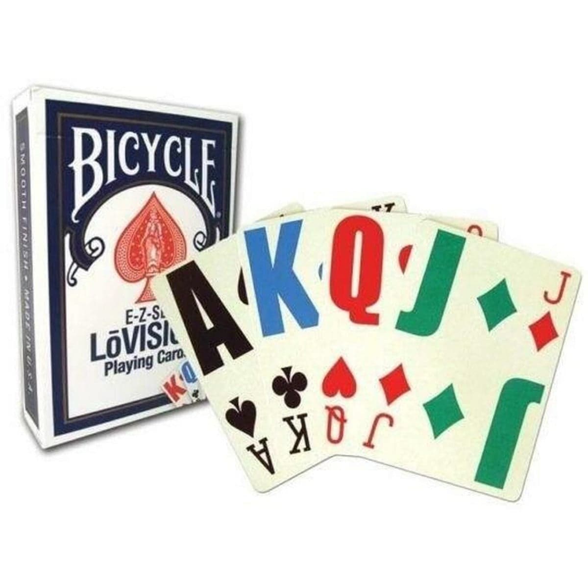 Bicycle Playing Cards | E-Z See/Lo Vision Jumbo Index (Blue)