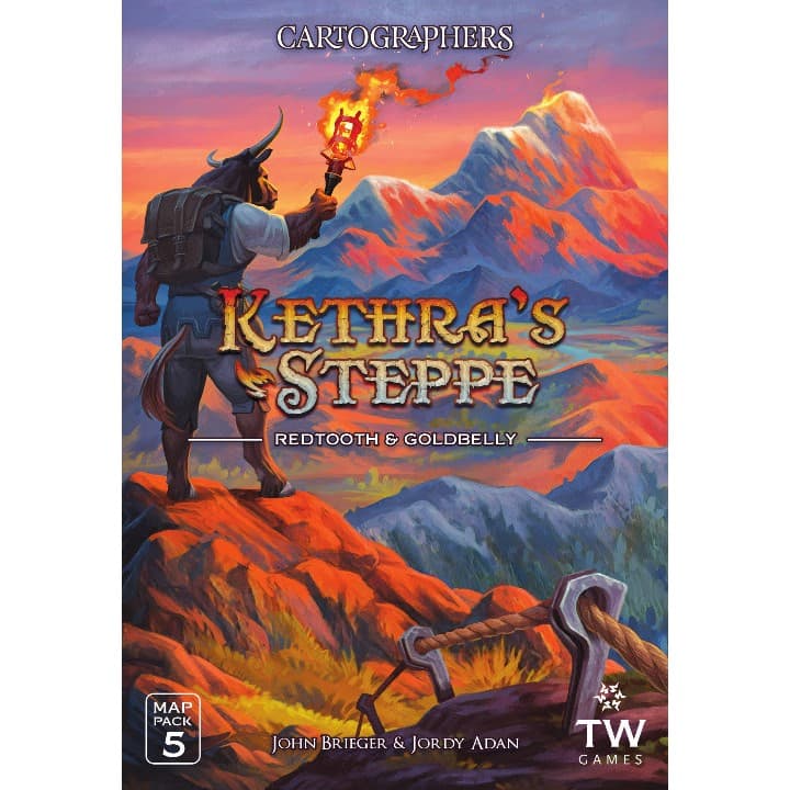 Cartographers | Expansion | Map Pack 5 - Kethra's Steppe: Redtooth & Goldbelly