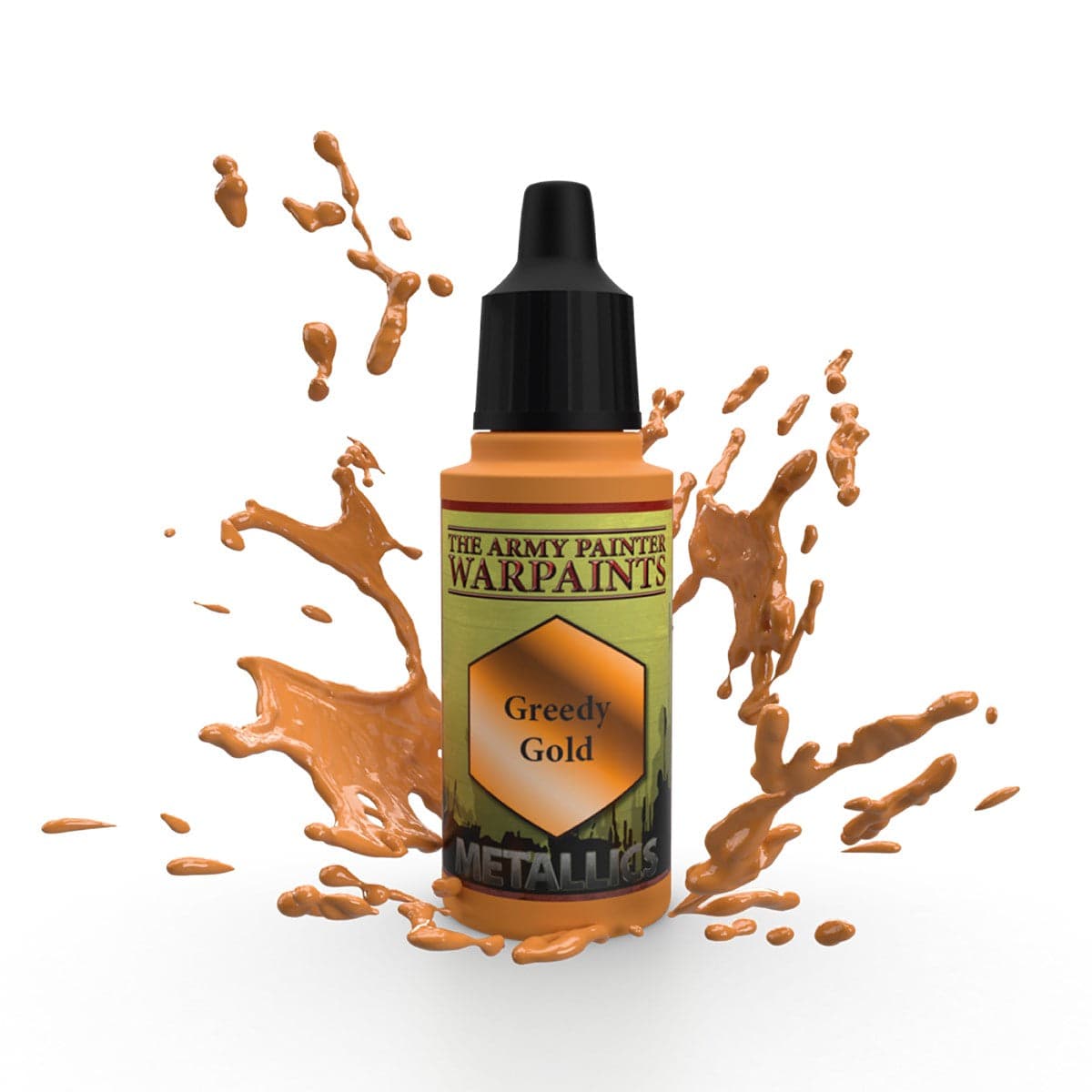 The Army Painter | Metallics | Greedy Gold Acrylic Paint 18ml