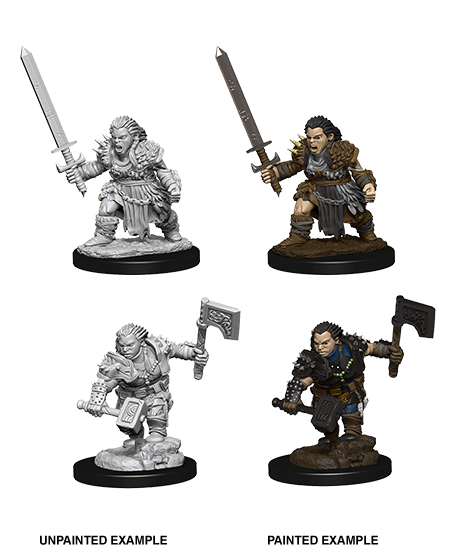 Pathfinder Battles: Deep Cuts Miniatures | Female Dwarf Barbarian