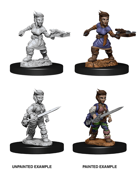 Pathfinder Battles: Deep Cuts Miniatures | Female Halfling Rogue
