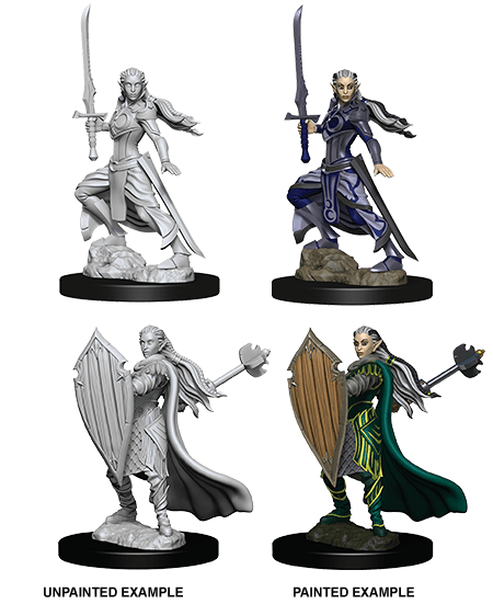 D&D Nolzurs Marvelous Unpainted Miniatures Female Elf Paladin