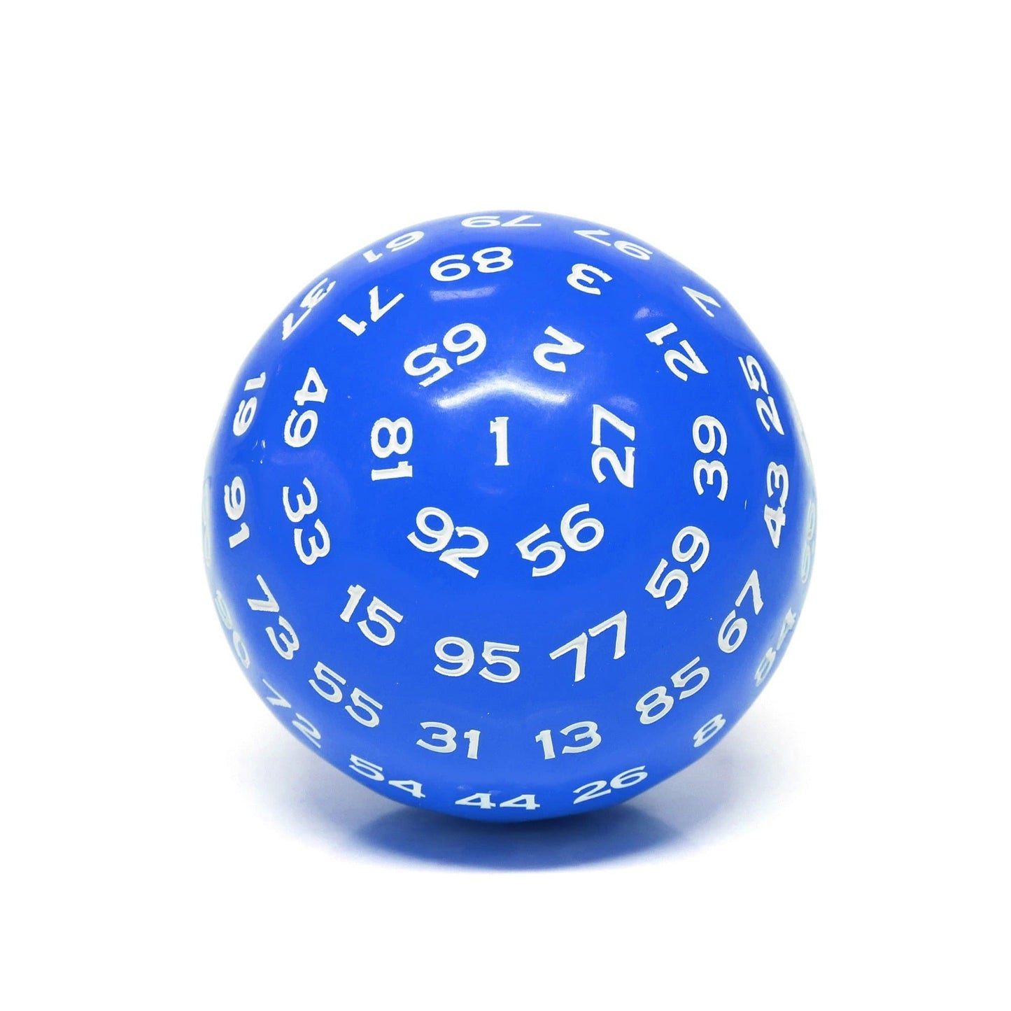 RPG Dice | d100 | Solid Blue | White Ink