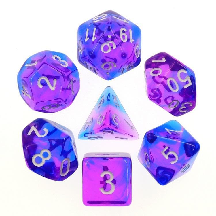 RPG Dice - "Indigo Sea" - Set of 7