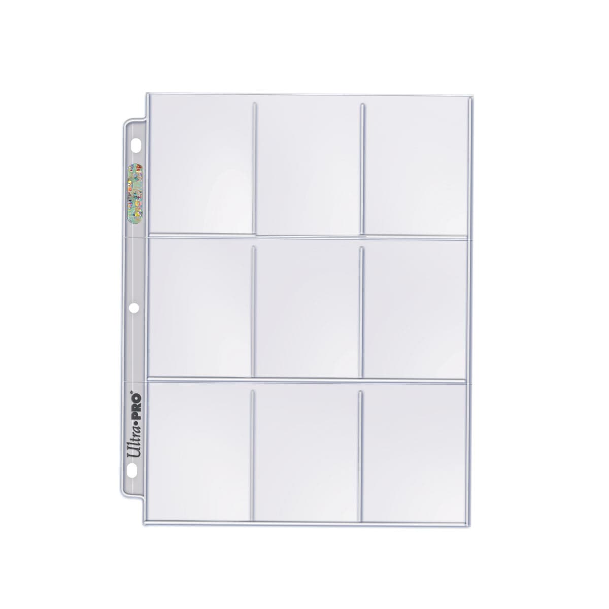 Ultra PRO | 9-Pocket Pages - 25-Pack | Silver Series (3-Holes)
