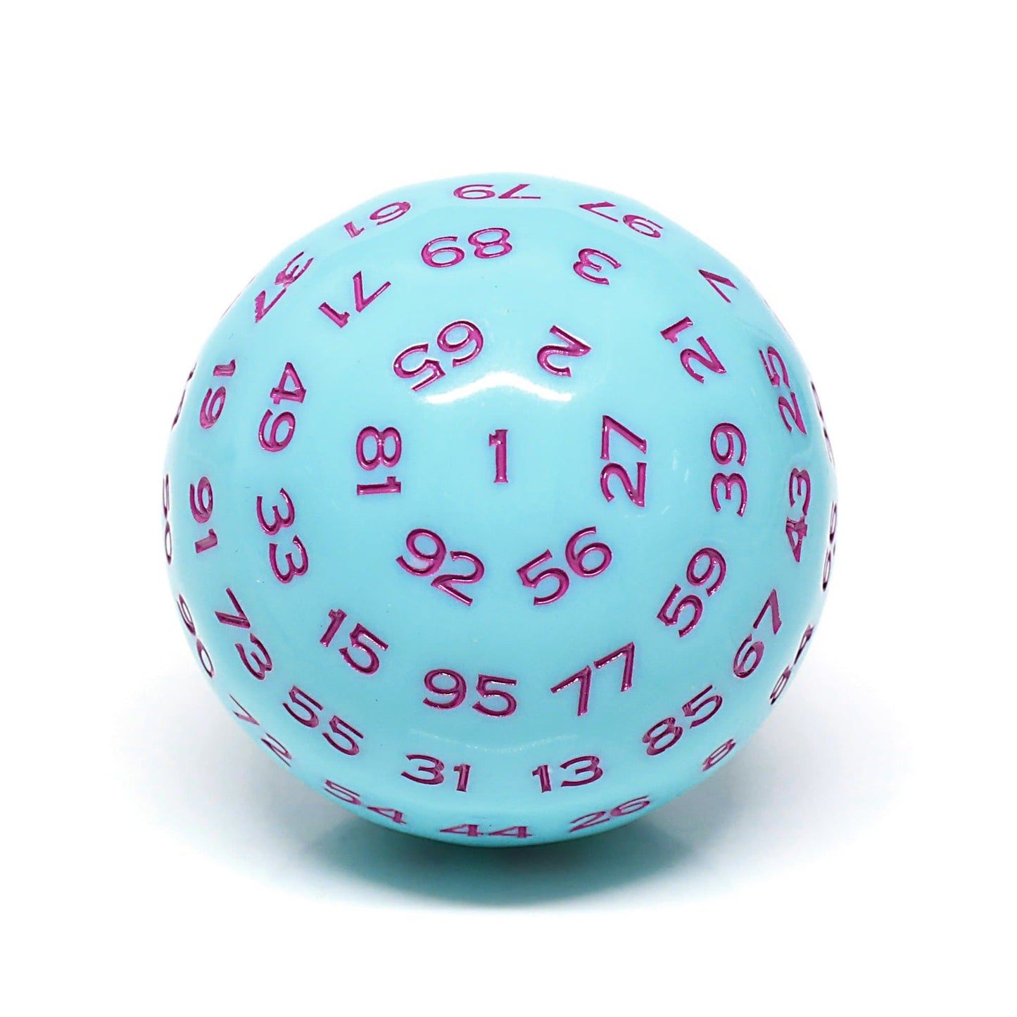RPG Dice | d100 | Pastel Blue | Rose Ink