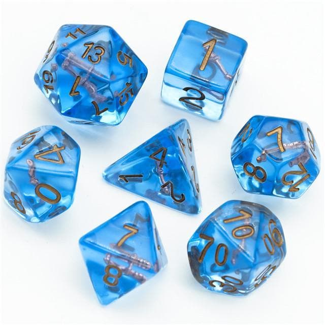 Polyhedral Dice Set | Acrylic | "Wizard's Wand" | Set of 7 (D0079)