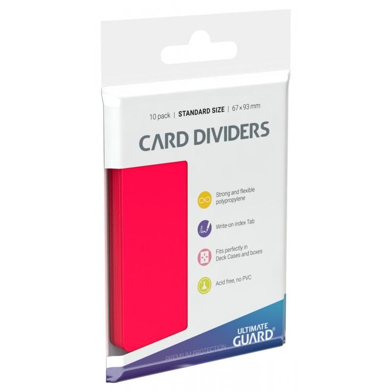 Ultimate Guard | Card Dividers | Red (10ct)