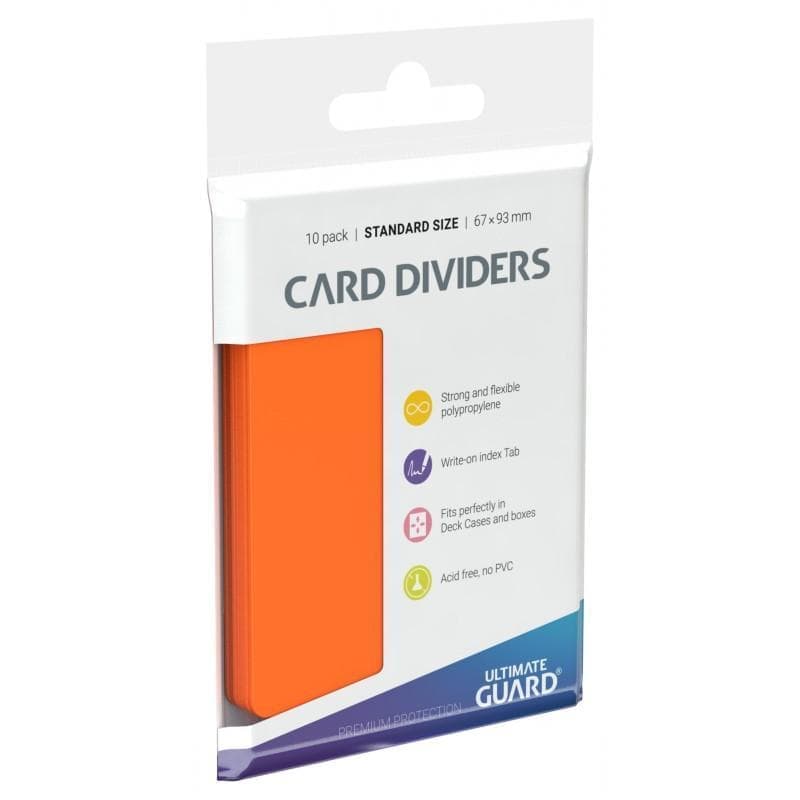 Ultimate Guard | Card Dividers | Orange (10ct)