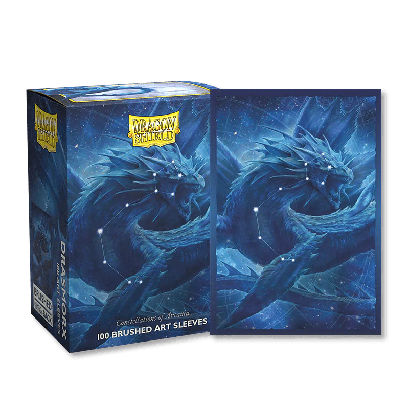 Dragon Shield | Standard Size Sleeves | 100ct | Constellations of Arcania: Drasmorx (Art Brushed)