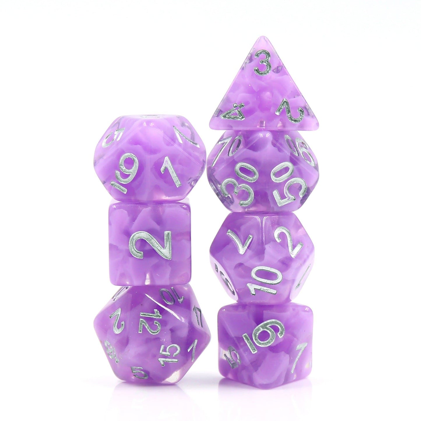 RPG Dice | "Purple Haze" | Set of 7
