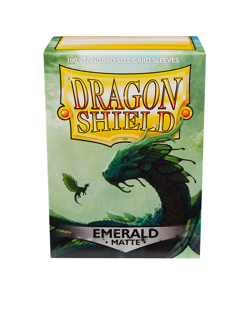 Dragon Shield | Standard Size Sleeves | 100ct | Emerald (Matte)