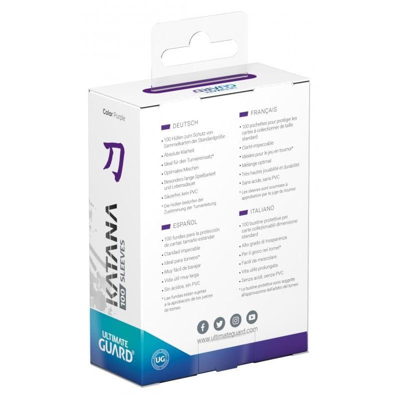 Ultimate Guard: Katana | Standard Size Sleeves | 100ct | Purple (Matte)