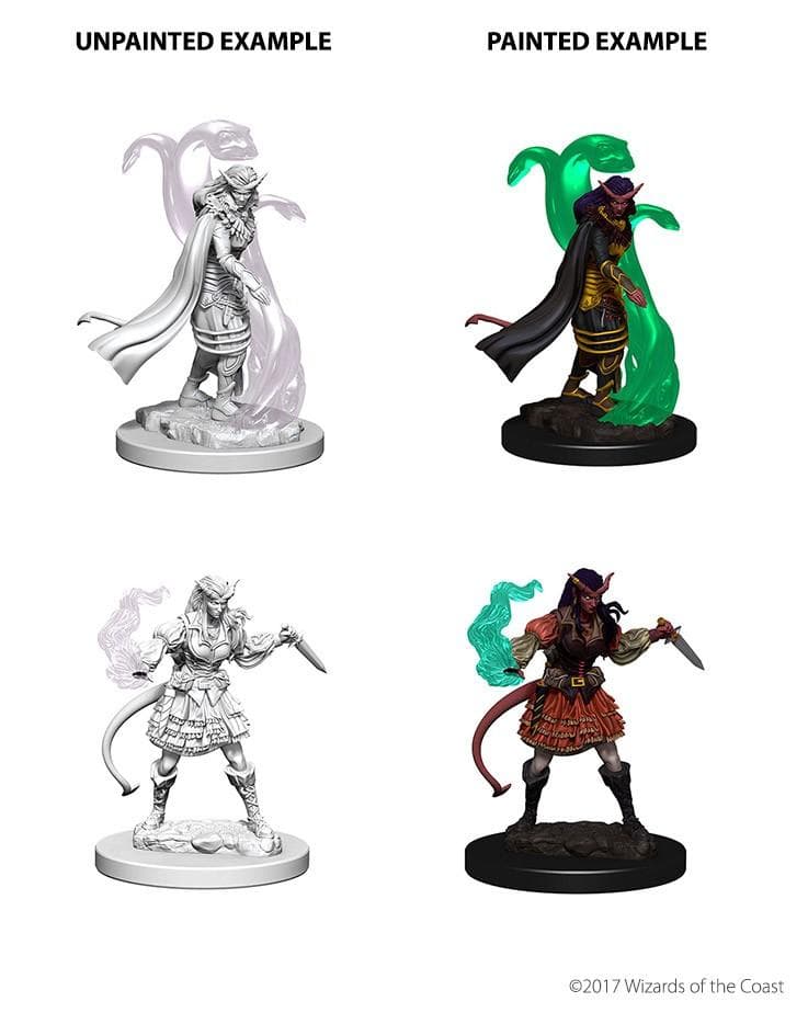 D&D Nolzur's Marvelous Miniatures | Tiefling Sorcerer (Female - D)