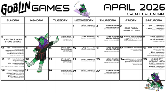 Event Calendar - April 2026