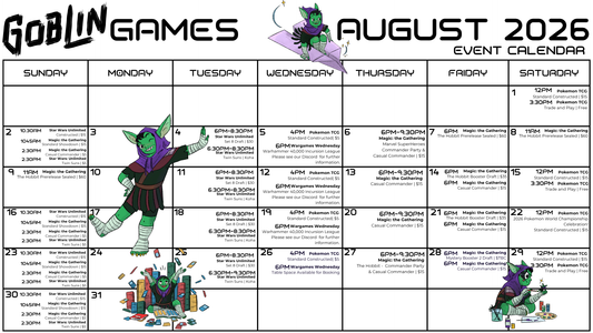 Event Calendar - August 2026