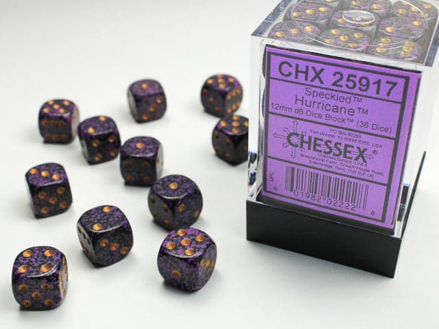 Chessex | 12mm D6 Dice Block | Speckled | Hurricane (CHX25917)