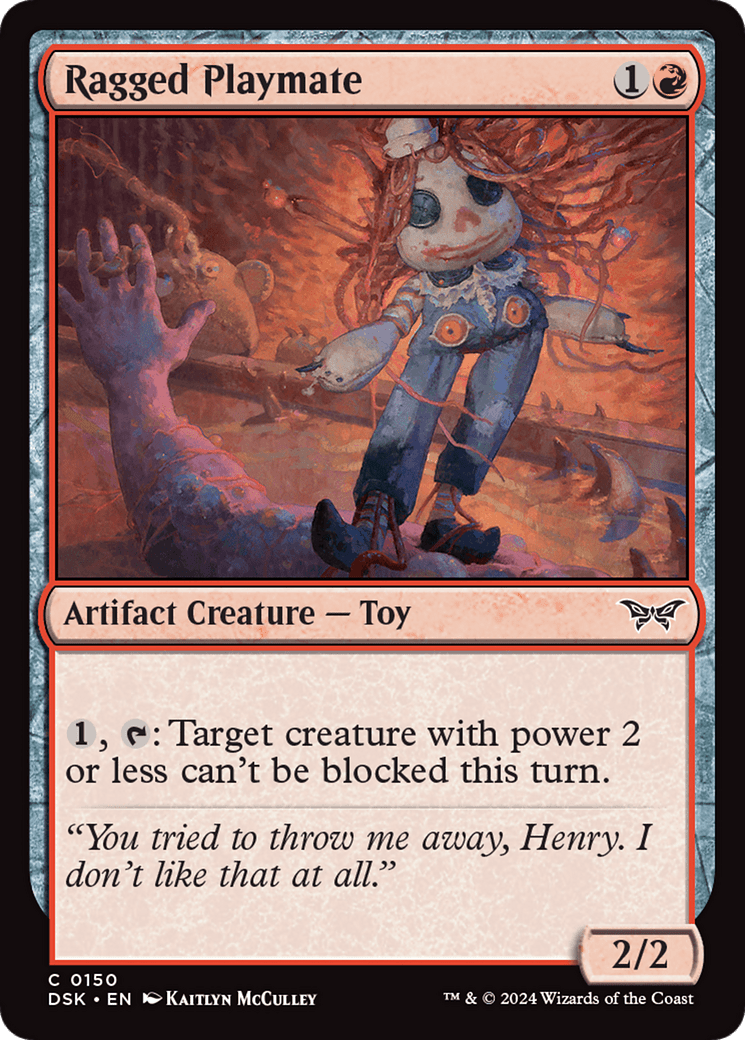 Ragged Playmate [Duskmourn: House of Horror] Foil
