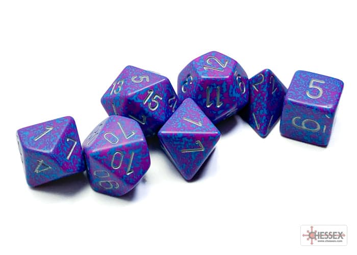 Chessex | Polyhedral Dice Set | Speckled | Silver Tetra (CHX25347)