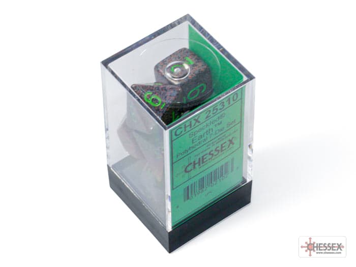 Chessex | Polyhedral Dice Set | Acrylic | Speckled Earth (CHX 25310)