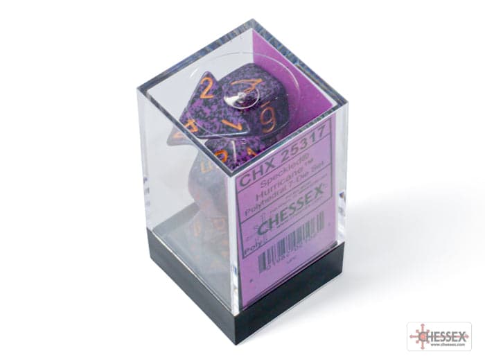 Chessex | Polyhedral Dice Set | Acrylic | Speckled Hurricane (CHX 25317)