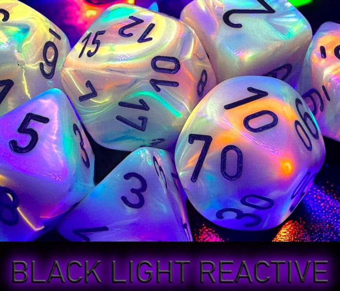 Chessex | Polyhedral Dice Set | Acrylic | Festive Circus/black (CHX 27442)