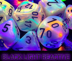 Chessex | Polyhedral Dice Set | Acrylic | Festive Circus/black (CHX 27442)