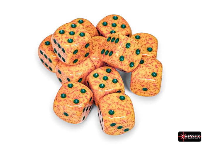 Chessex | d6 Dice Block | Acrylic | Speckled Lotus 16mm d6 (12 dice) (CHX 25712)