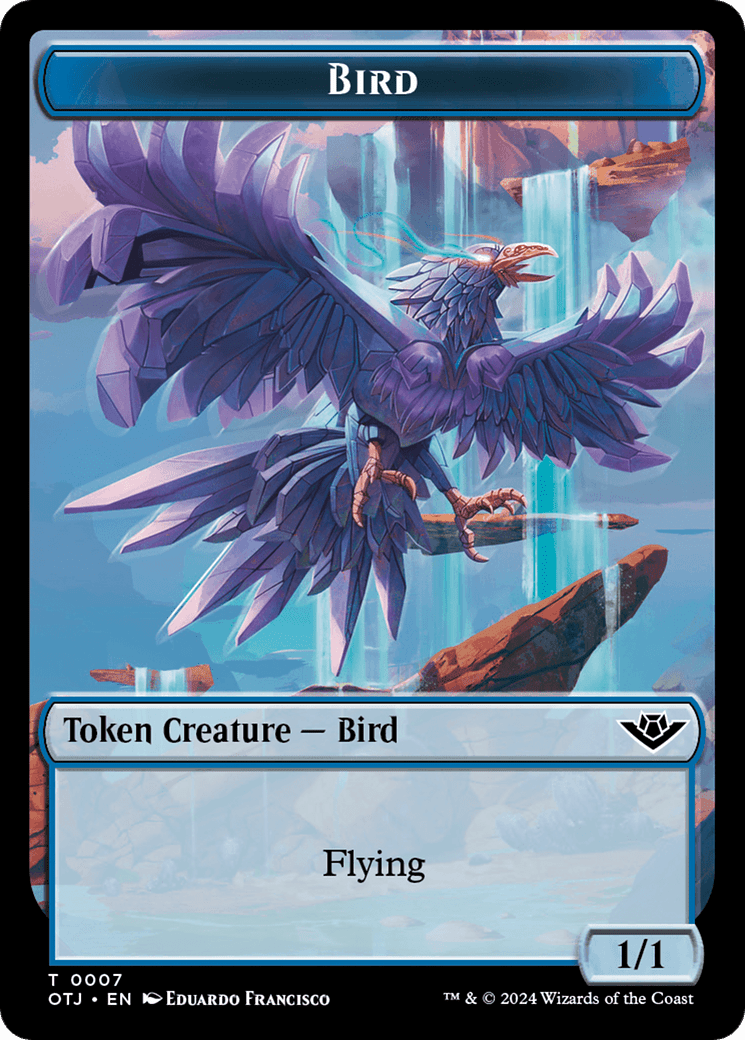 Bird (TOTJ-007) - Outlaws of Thunder Junction Tokens Foil