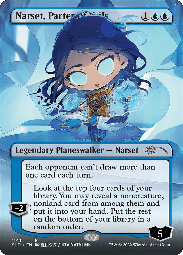 Narset, Parter of Veils (Borderless) [Secret Lair Drop Series] Foil