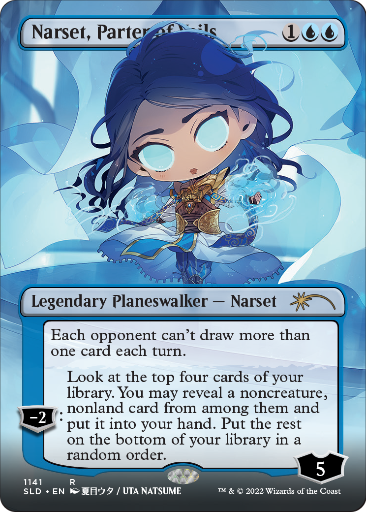 Narset, Parter of Veils (Borderless) [Secret Lair Drop Series] Foil
