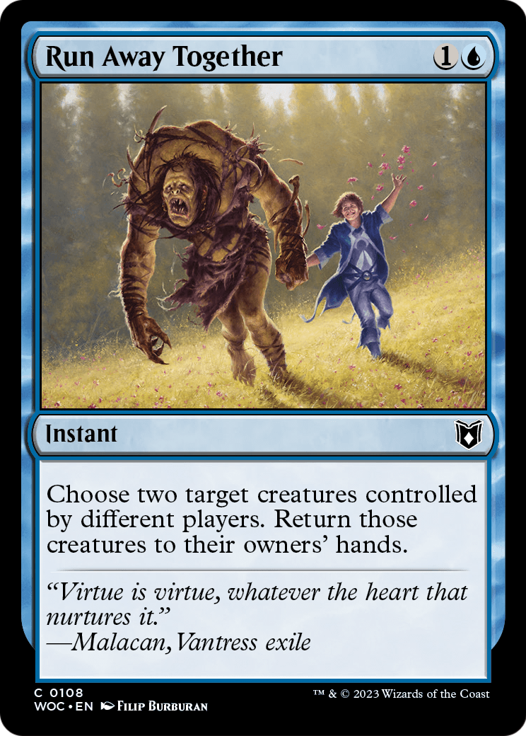 Run Away Together [Wilds of Eldraine Commander]