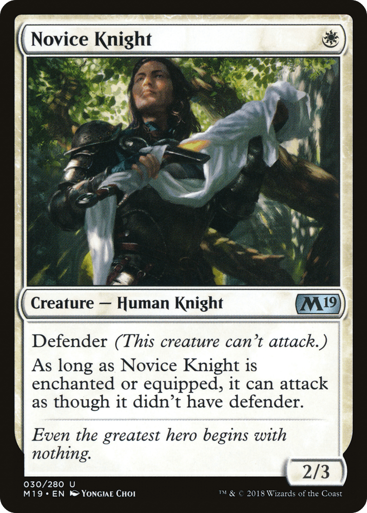 Novice Knight [Core Set 2019] Foil