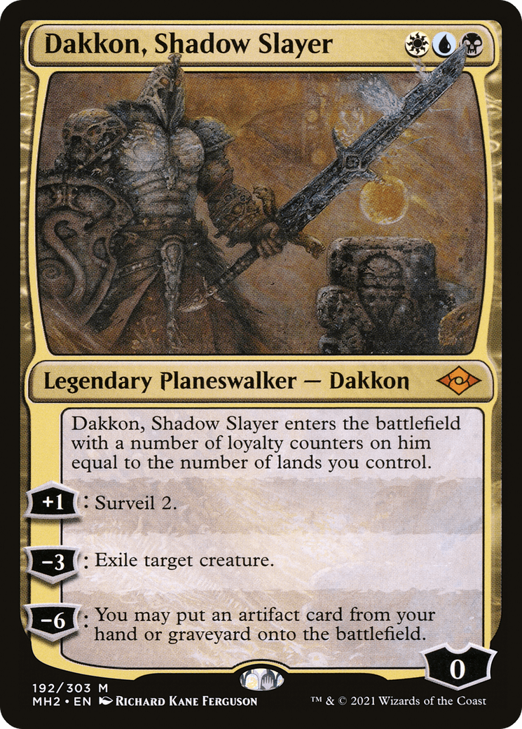 Dakkon, Shadow Slayer [Modern Horizons 2] Foil