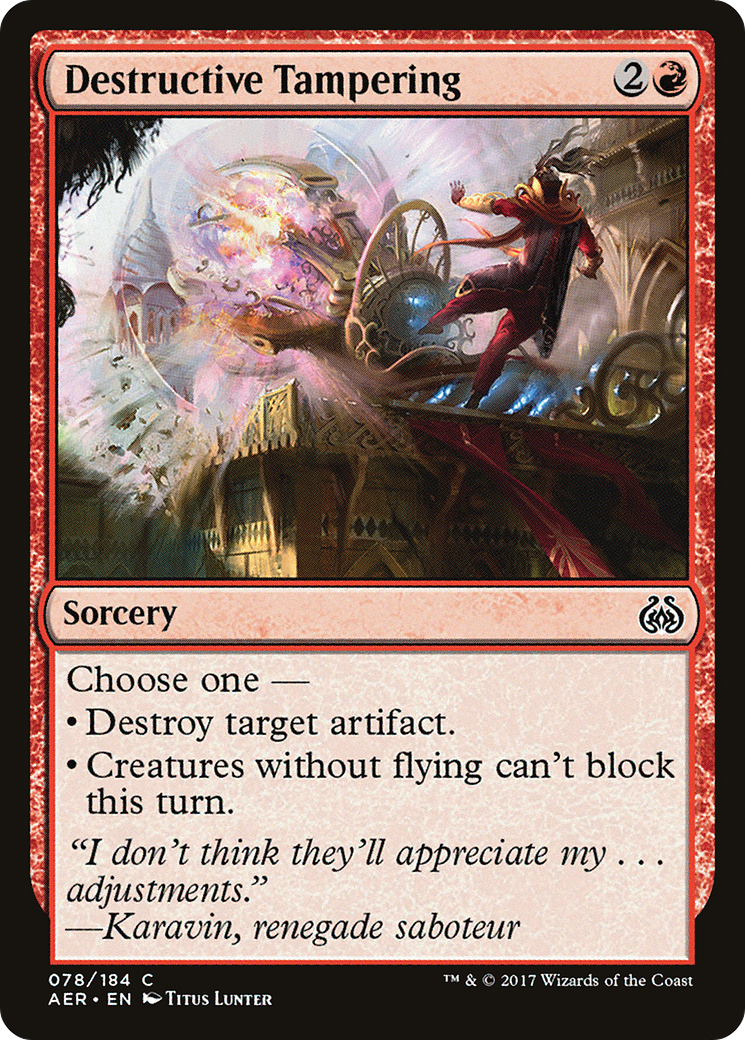 Destructive Tampering [Aether Revolt] Foil