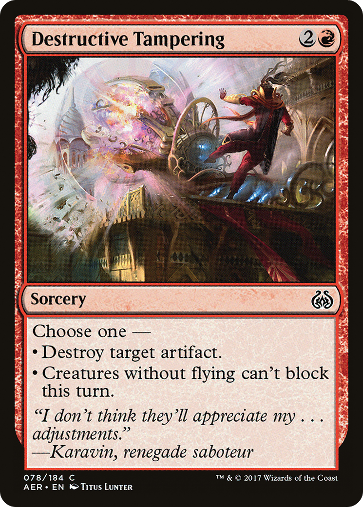 Destructive Tampering [Aether Revolt] Foil