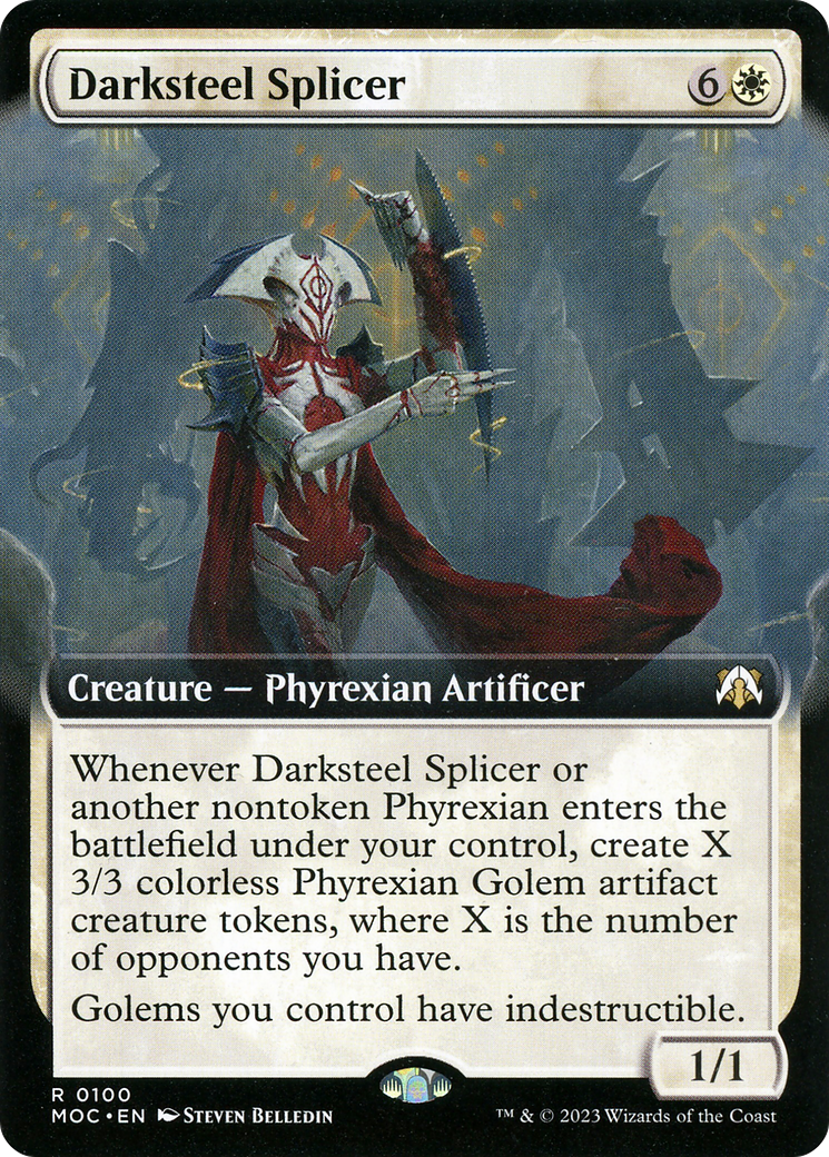 Darksteel Splicer (100) [March of the Machine Commander] : (Extended Art) Foil