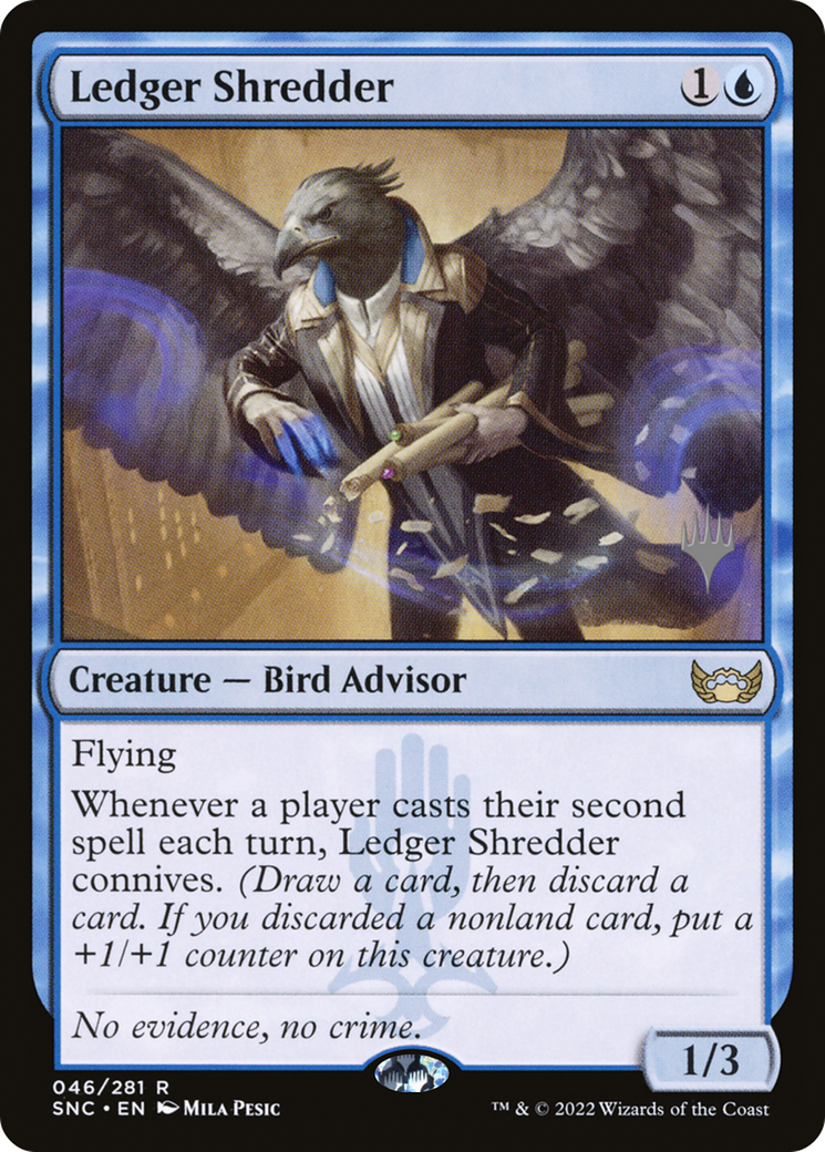 Ledger Shredder (Promo Pack) [Streets of New Capenna Promos] Foil