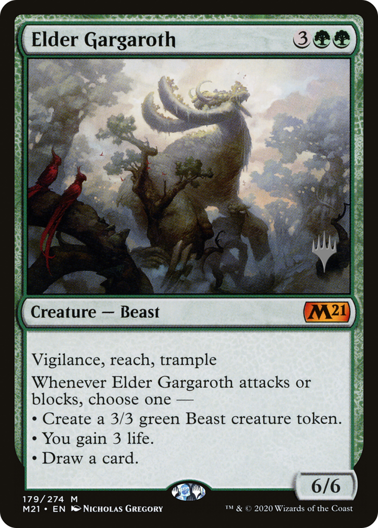 Elder Gargaroth (Promo Pack) [Core Set 2021 Promos] Foil