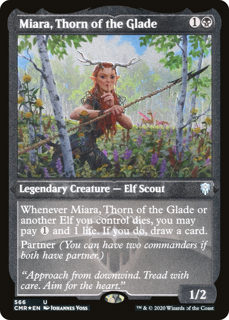 Miara, Thorn of the Glade (566) [Commander Legends]  Foil
