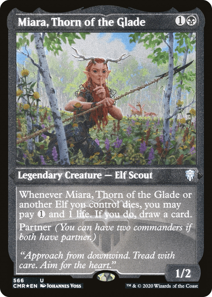 Miara, Thorn of the Glade (566) [Commander Legends]  Foil