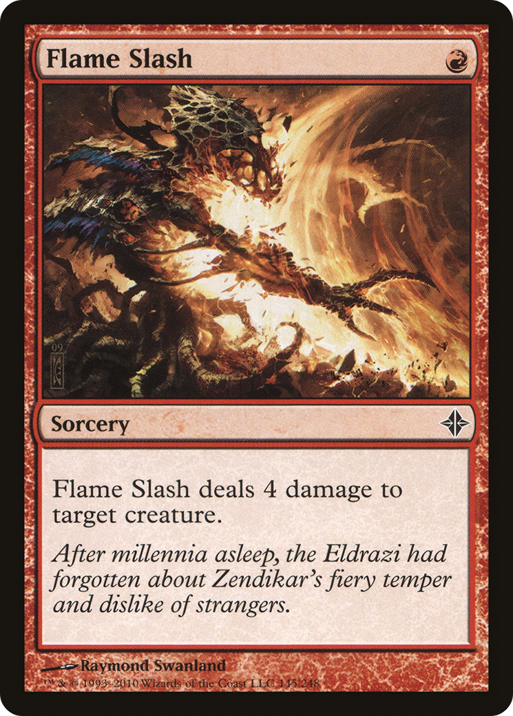 Flame Slash [Rise of the Eldrazi] Foil